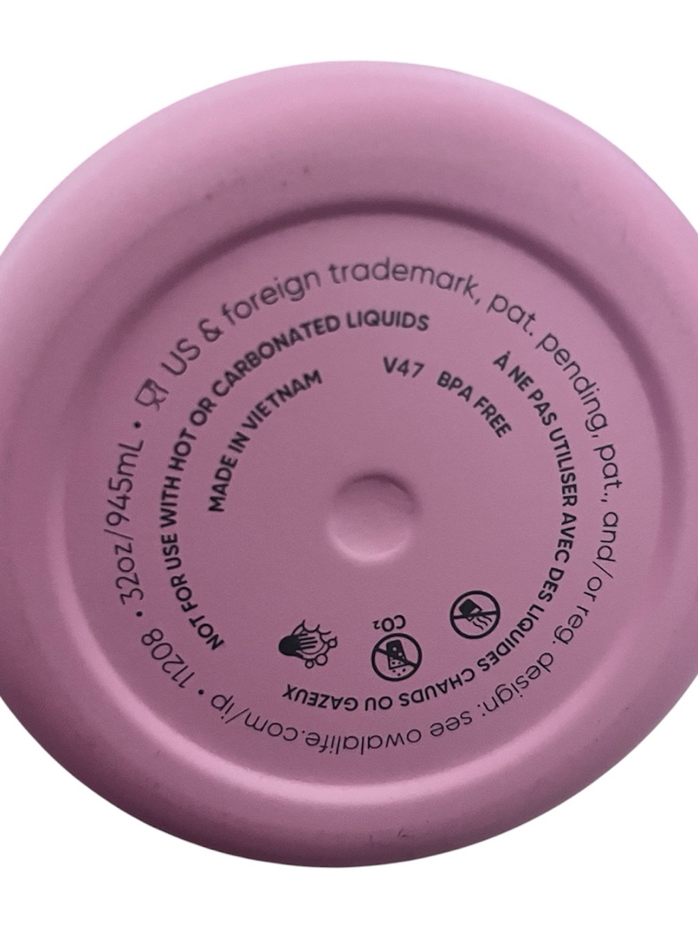Owala Pink Insulated Water Bottle - Flip Lid - Picture 4 of 4